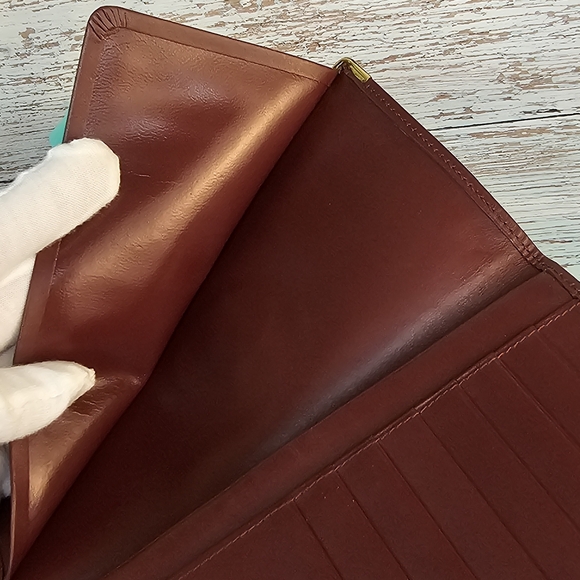 Cartier EUC Mastline Vintage Bordeaux Leather Long Wallet 🍷 - Picture 8 of 16